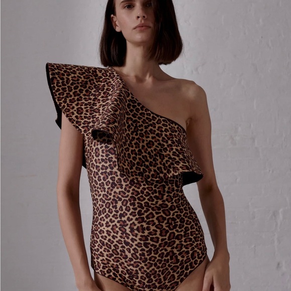 Reversible Juan de Dios animal print one piece bathing suit NWT. - Picture 3 of 6